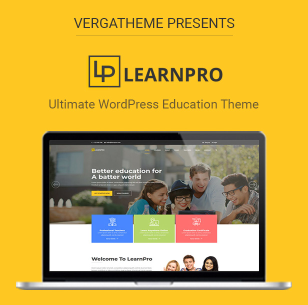 LearnPro - Thème WordPress pour l'éducation