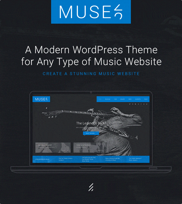 Un thème WordPress moderne pour tout type de site de musique. CRÉER UN SITE WEB DE MUSIQUE