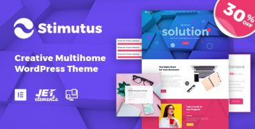 Stimutus – Thème WordPress créatif basé sur Elementor Multihome Theme Division