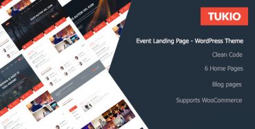 Tukio | Thème WordPress de la landing page de l'événement Theme Division
