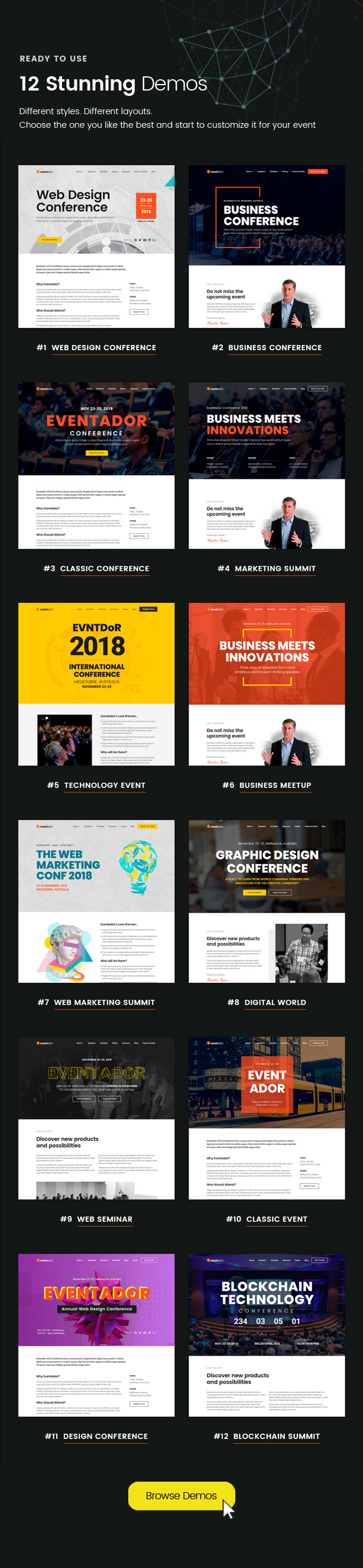 EventAdor Event Marketing Thème WordPress