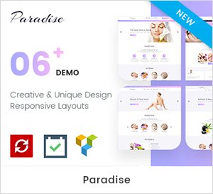 Paradise - Thème WordPress polyvalent pour spa et beauté