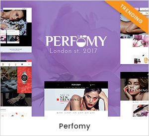 Perfomy - Parfum et bijoux WooCommerce Thème WordPress