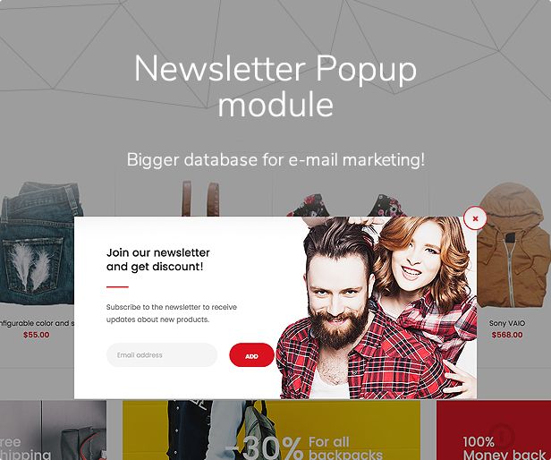 Newsletter popup