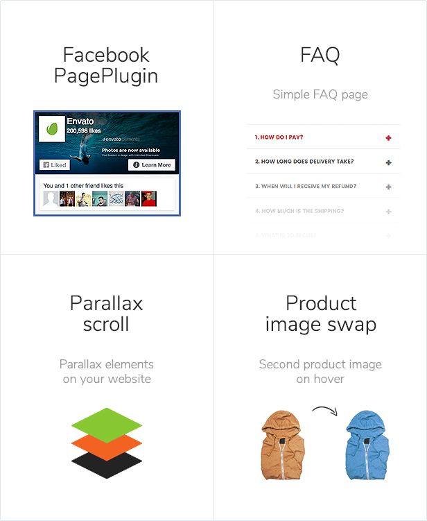 Fb + faq + parallaxe + imageswap