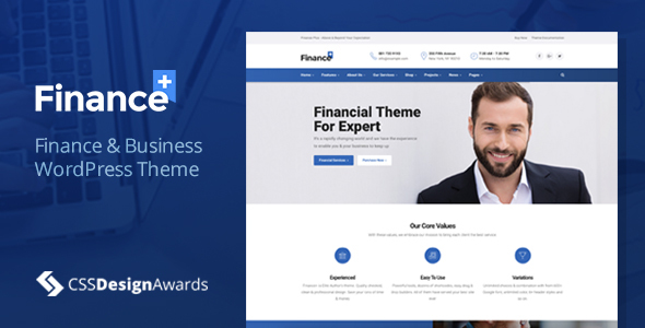 FinancePlus - Thème WordPress pour la finance et les affaires