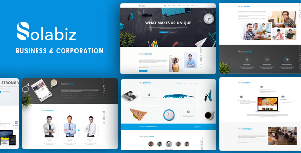 Solabiz - Responsive business & thème d'entreprise WordPress (consultation, agence, entreprise) 
