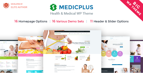 Thème WordPress Médical et Santé Médecine et santé WP Medic Plus (médecin, santé, clinique, médecin)