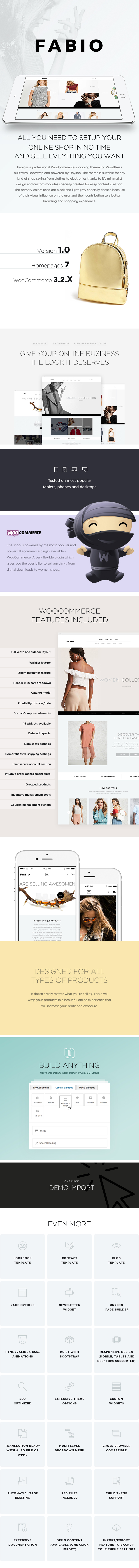 Thème Fabio WooCommerce Shopping