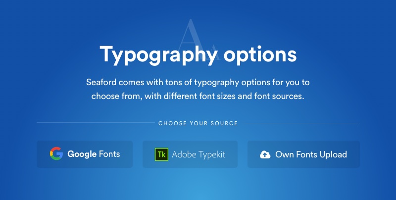 Options de typographie Avena
