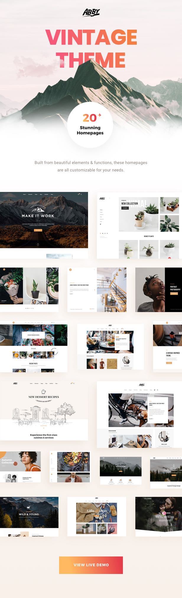 Abby - Thème WordPress vintage multi-usage