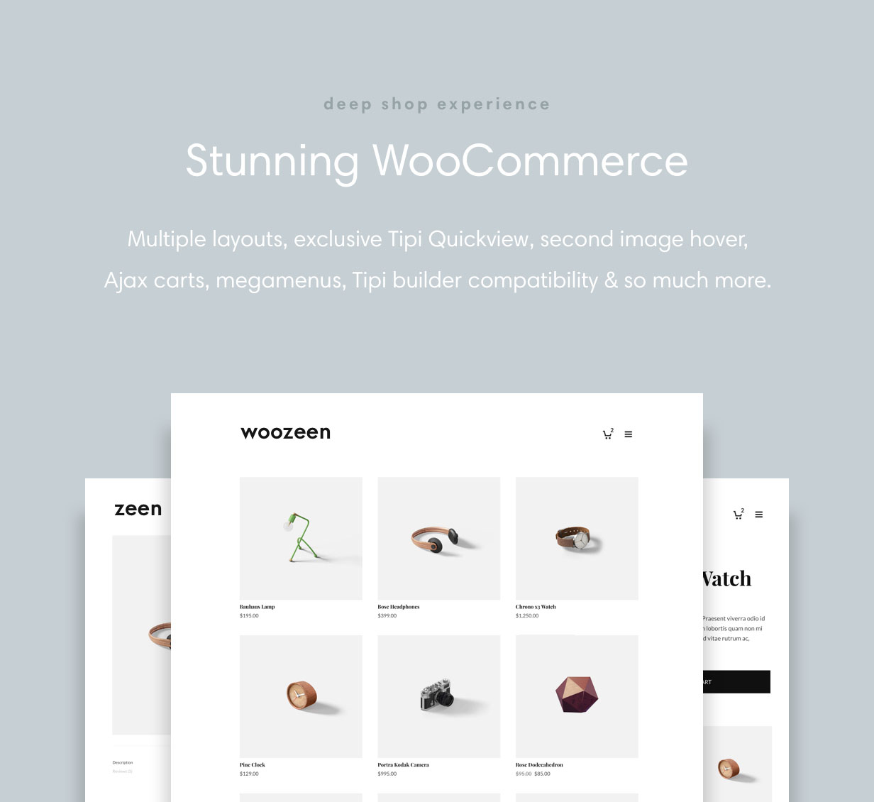 Zeen a une intégration profonde avec la boutique WooCommerce