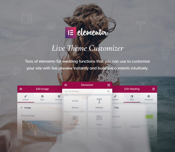 Elementor Dreama Responsive Responsive Planner & Wedding Planner Thème WordPress