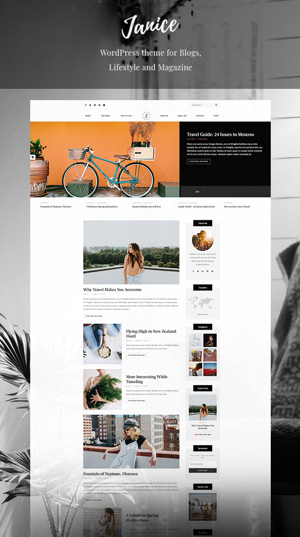 Janice - Un thème WordPress Blog et responsive Shop - 2