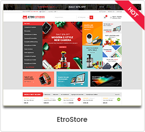 EtroStore - Boutique électronique Thème WordPress WooCommerce