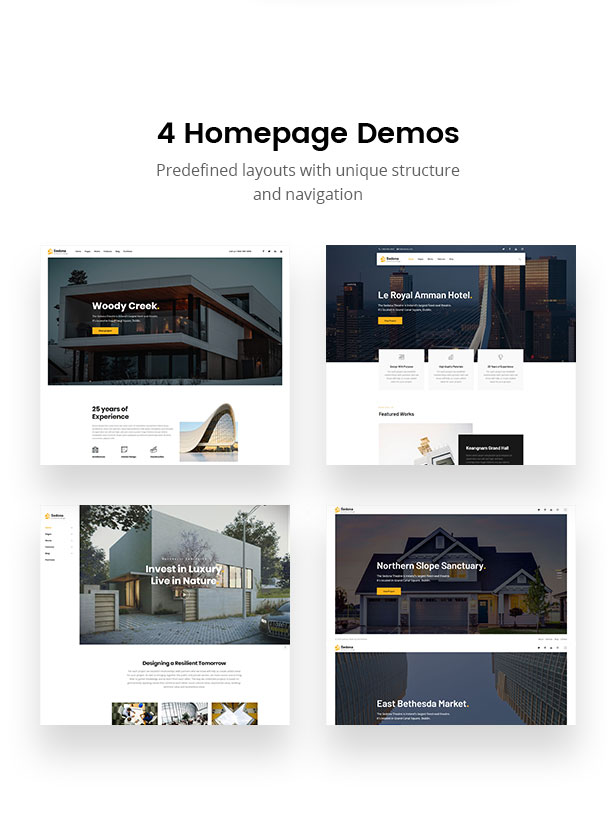Sedona | Thème WordPress pour Architecture - 2