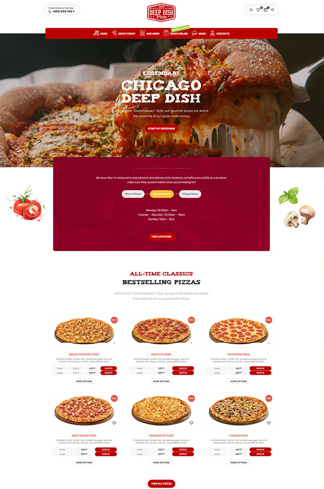 Lafka - Thème WooCommerce pour Burger Pizza - Livraison rapide - Restaurant