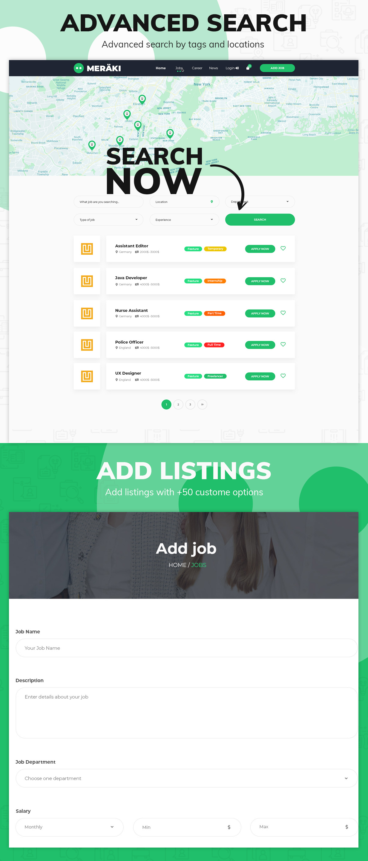 Meraki - Thèmes WordPress pour Job Board - 2