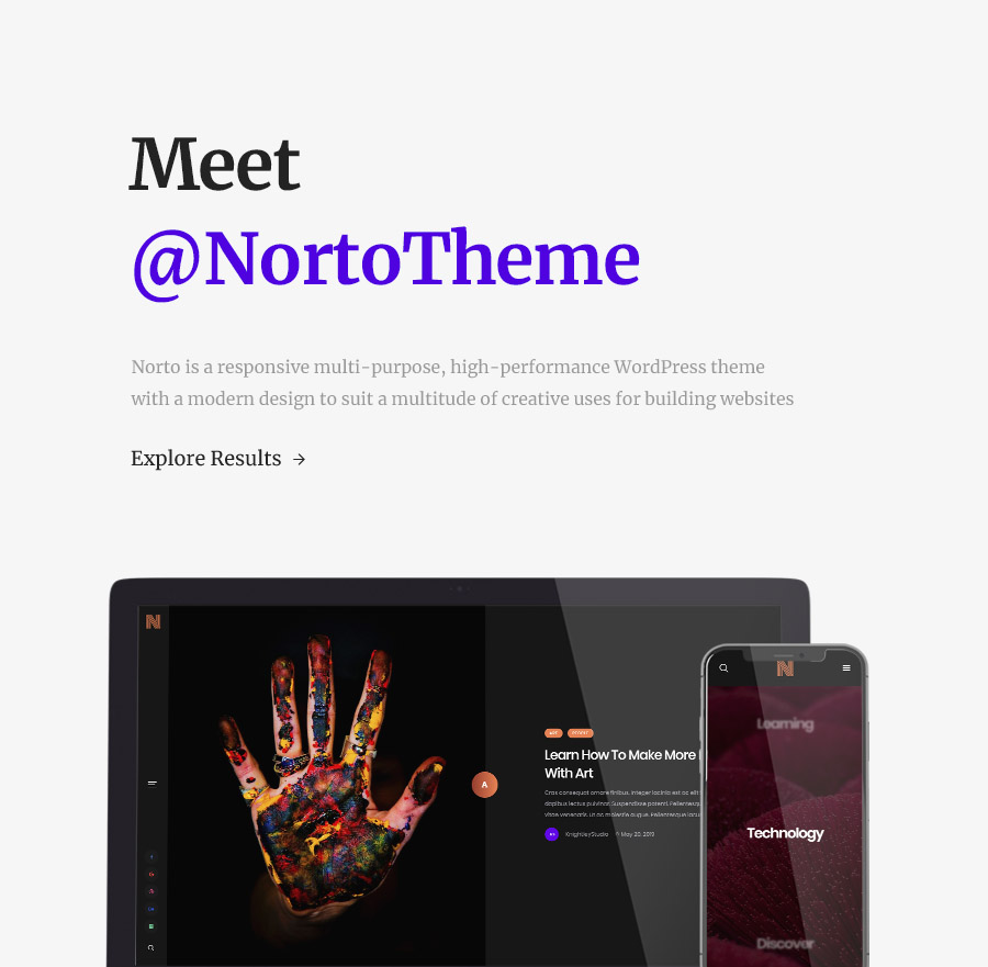Norto - Thème WordPress pour les portefeuilles créatifs - 5
