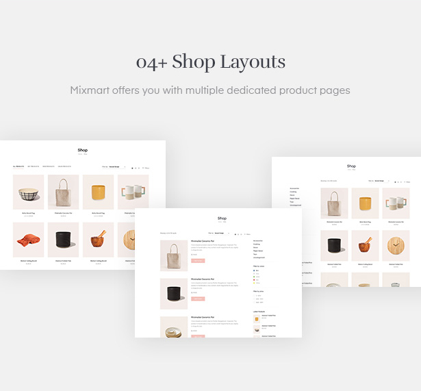 Mixmart - Thèmes WordPress WooCommerce à la main