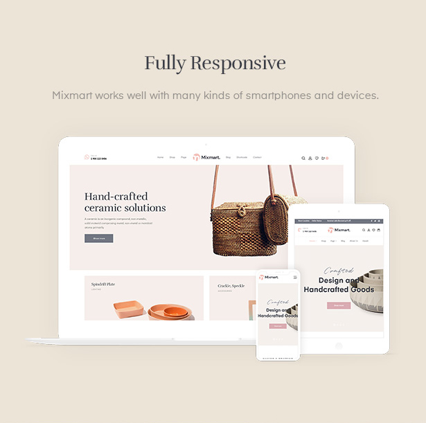 Mixmart - Thèmes WordPress WooCommerce à la main