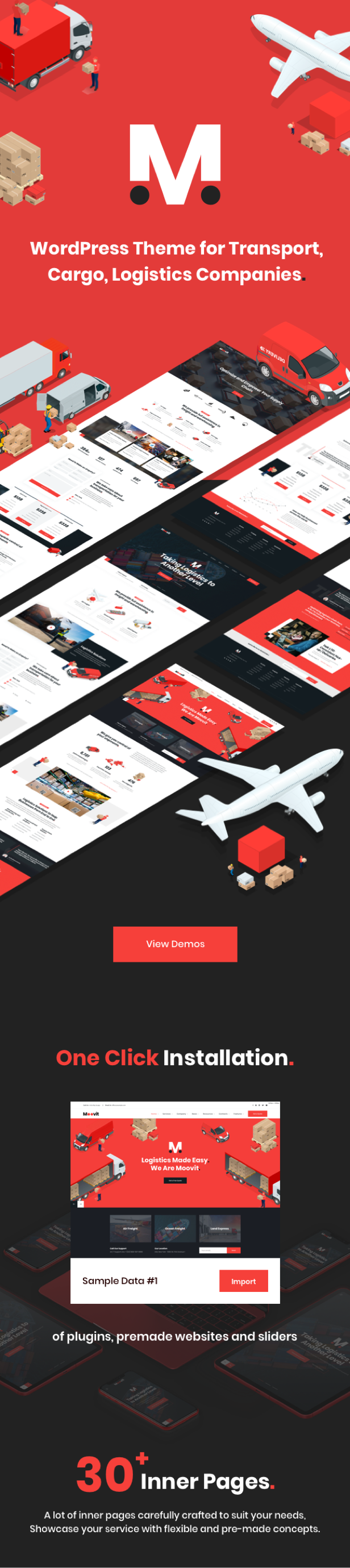 Moovit - Thème WordPress Logistique - 1