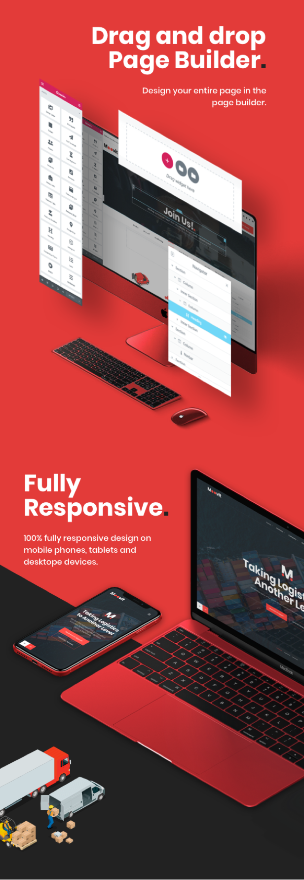 Moovit - Thème WordPress Logistique - 6