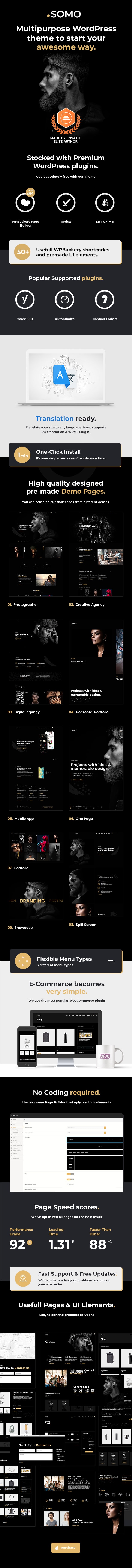 Somo - Thème WordPress polyvalent créatif - 4