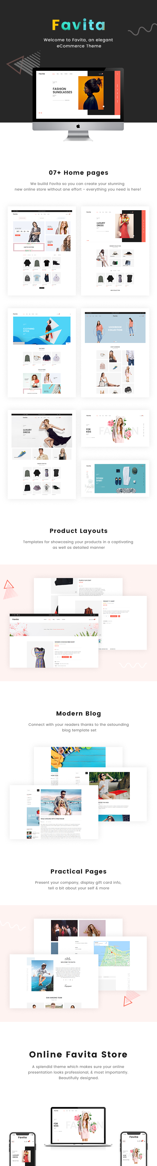 Favita - Thème de mode WooCommerce minimal et moderne - 1