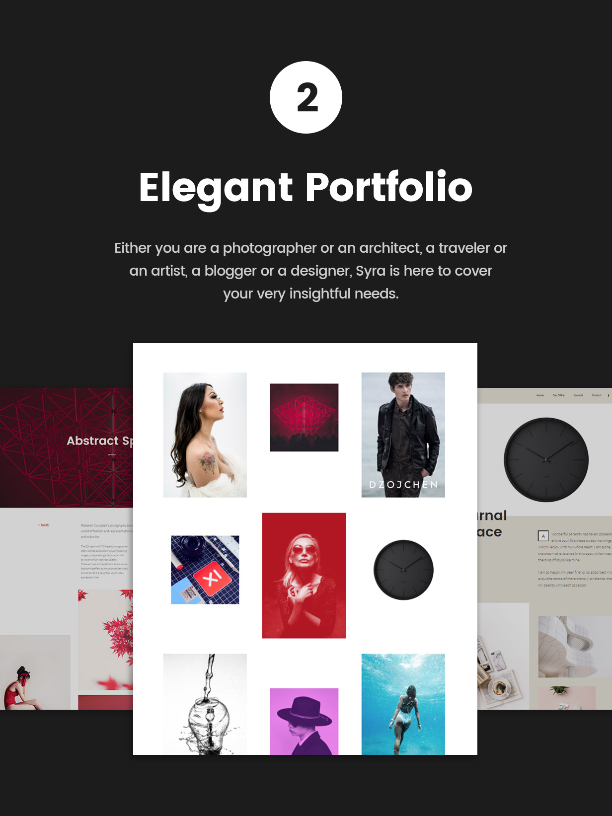 Syra - Un thème WordPress portefeuille minimal vitrine - 2