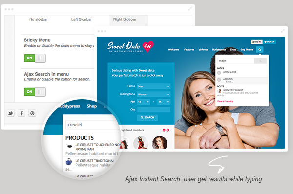 Sweet Date - Plus qu'un thème de rencontres WordPress - 12