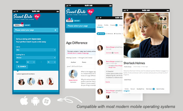 Sweet Date - Plus qu'un thème de rencontres WordPress - 21