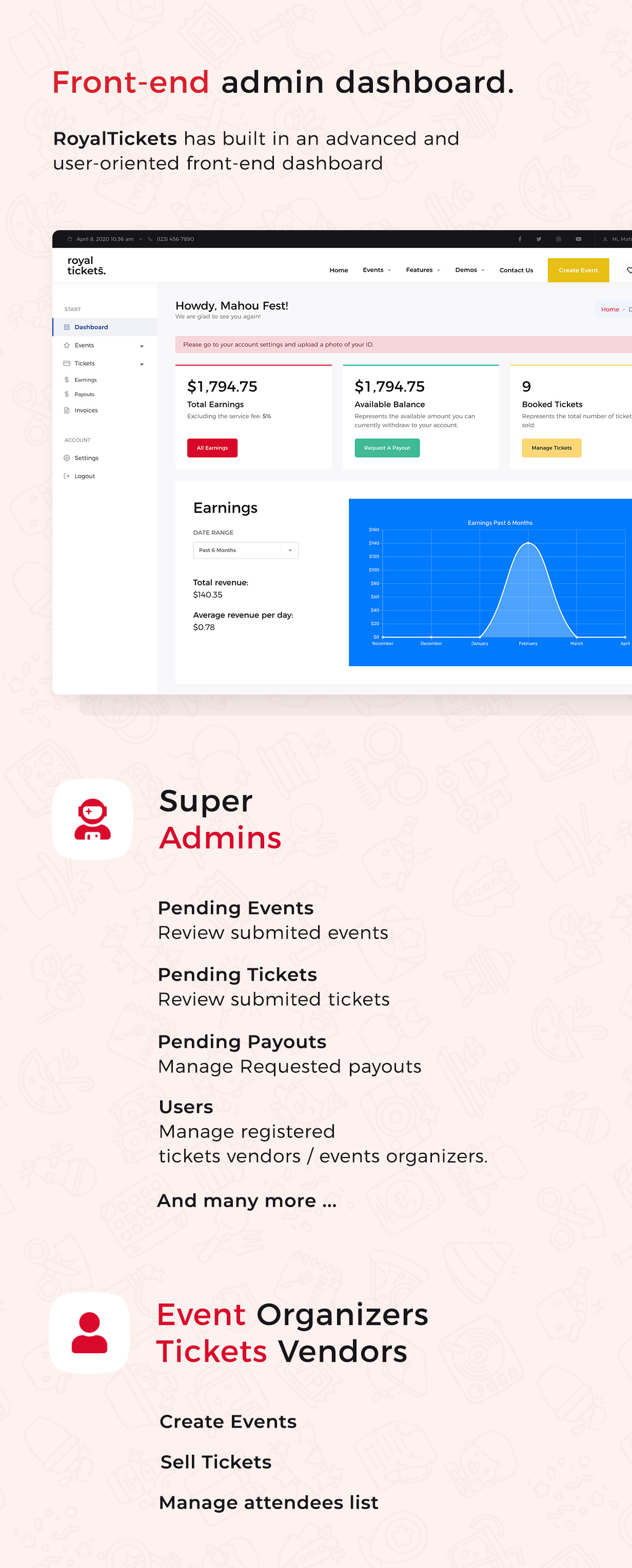 RoyalTickets - Thème WordPress pour réservation d'événements - 7