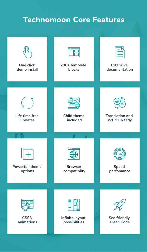 Techno Moon - Thème WordPress pour solutions et services informatiques - 7