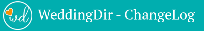 WeddingDir - Fichier ChangeLog du thème et du plugin